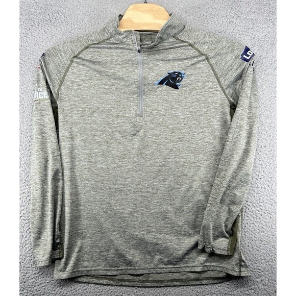 Holloway Carolina Panthers NFL Lowes Peformance 1/4 Zip Lowes Military Large L‎ - Picture 1 of 5